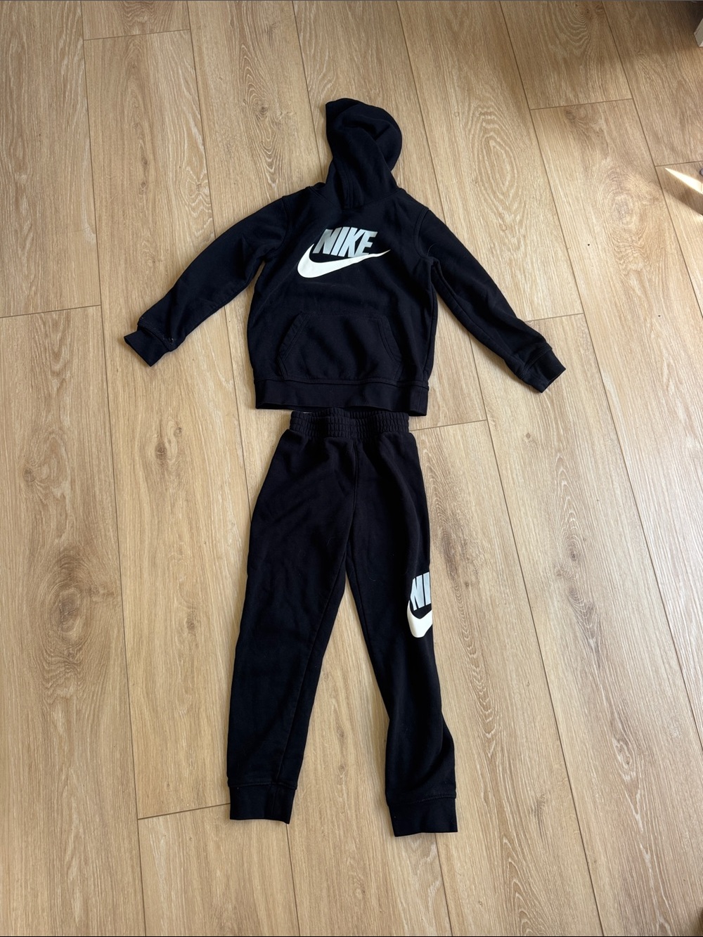Nike Black & White Hoodie and Jogger Set